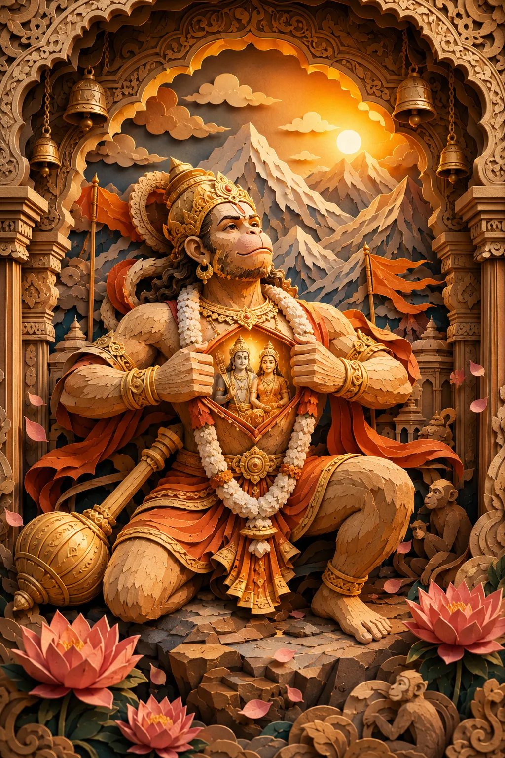 हनुमान जी की आरती — आरती कीजै हनुमान लला की