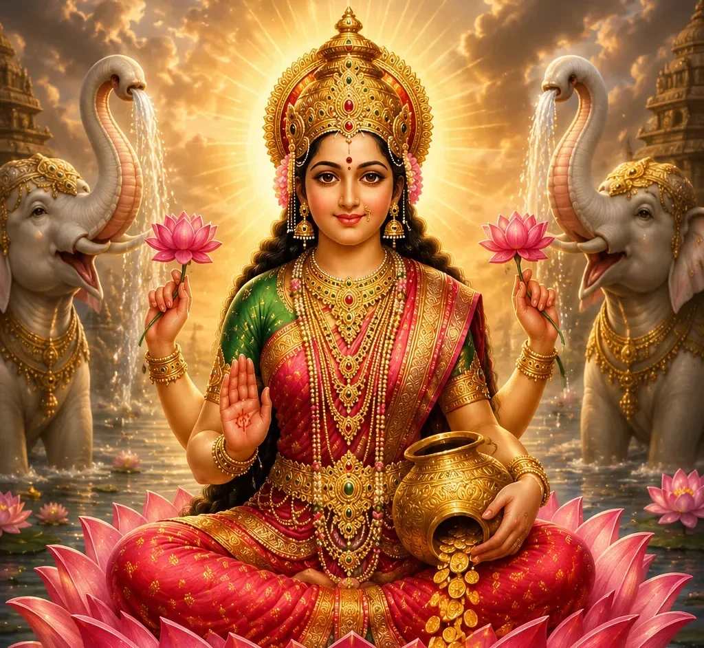 श्री लक्ष्मी चालीसा — अर्थ सहित संपूर्ण पाठ
