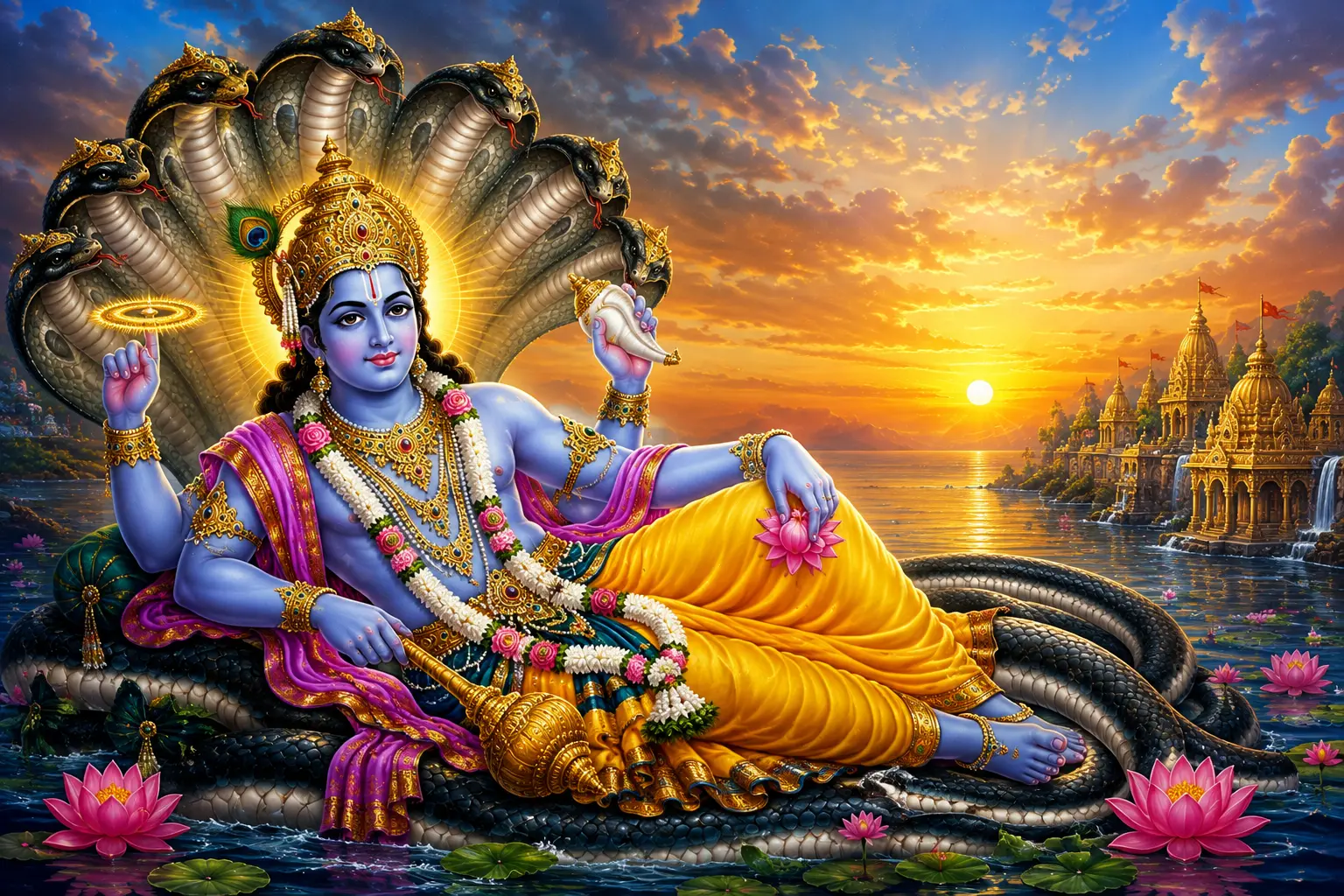 श्री विष्णु चालीसा — अर्थ सहित संपूर्ण पाठ